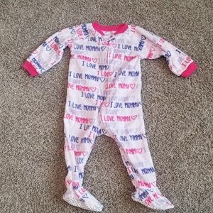 Fleece footie-pajamas
